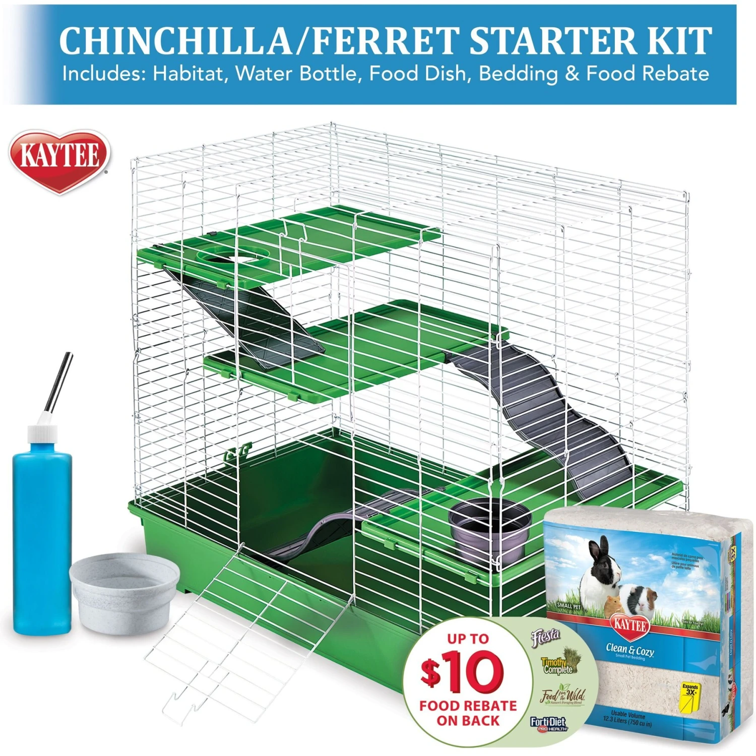 Kaytee Complete Chinchilla Kit Chinchilla Habitat 2 Kaytee Complete Chinchilla Kit Chinchilla Habitat - Image 2
