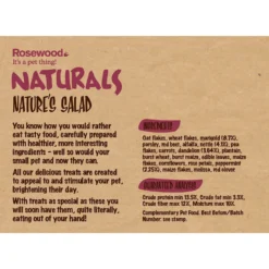 Naturals By Rosewood Nature's Salad Small Pet Treats -MiniMates Shop 205682 PT3. AC SS1800 V1618871564