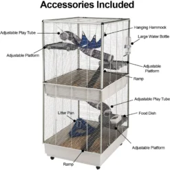 Ferplast Two-Story Tower Ferret Cage 10 Ferplast Two-Story Tower Ferret Cage -MiniMates Shop 213060 PT4. AC SS1800 V1575302380