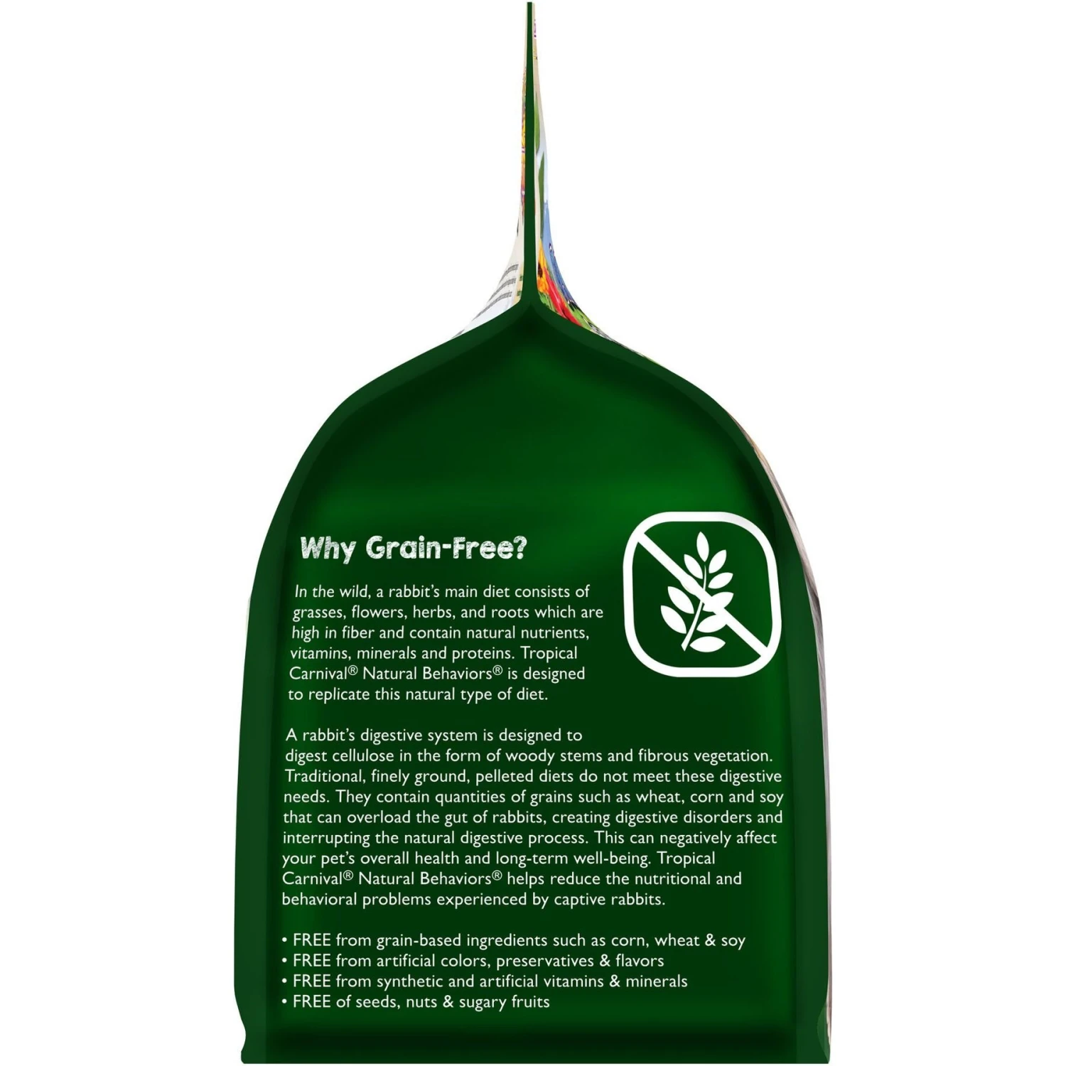 Brown's Tropical Carnival Natural Behaviors Grain-Free Daily Diet Rabbit Food, 4-lb Bag 3 Brown's Tropical Carnival Natural Behaviors Grain-Free Daily Diet Rabbit Food, 4-lb Bag - Image 3