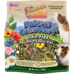 Brown's Tropical Carnival Natural Behaviors Grain-Free Daily Diet Guinea Pig Food, 4-lb Bag