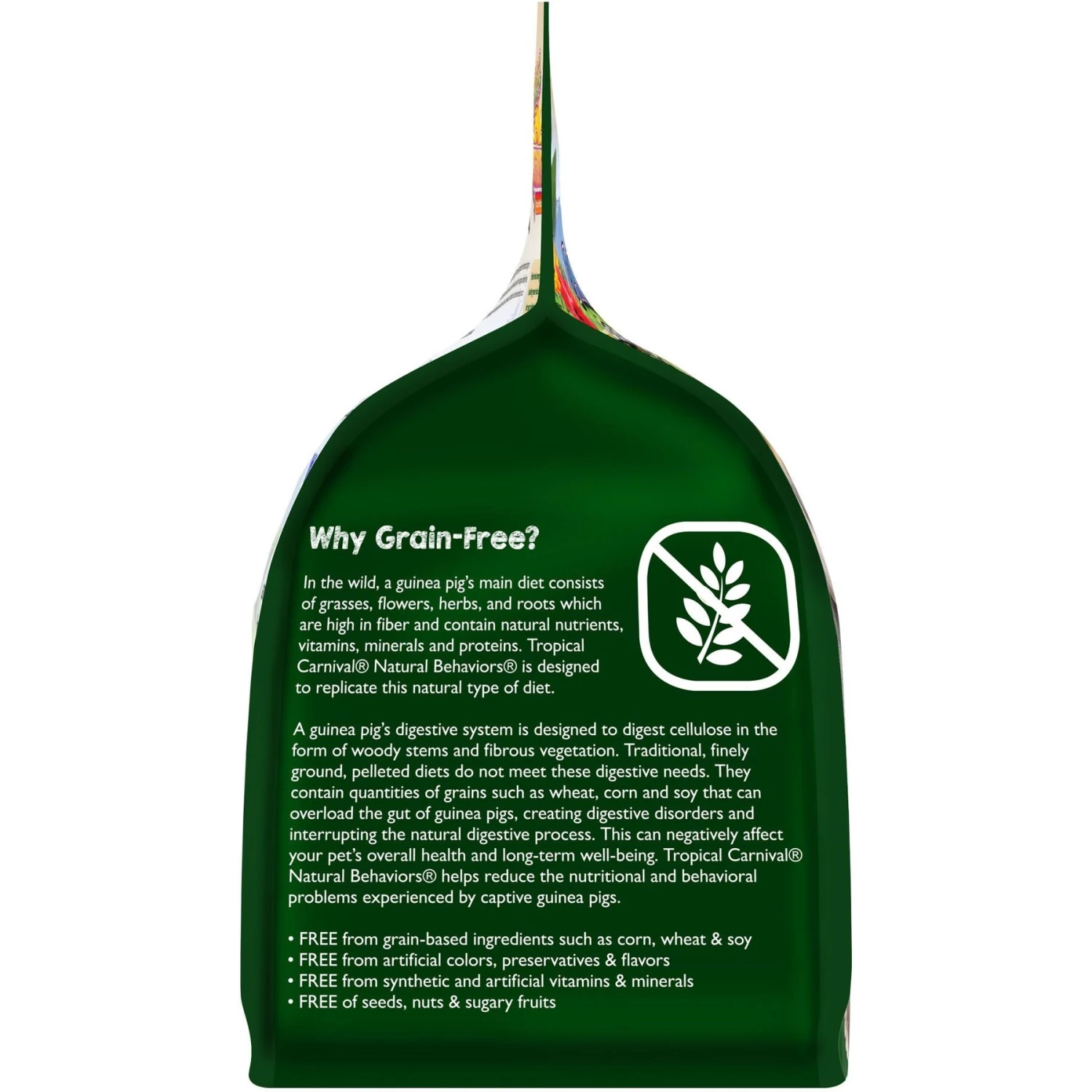 Brown's Tropical Carnival Natural Behaviors Grain-Free Daily Diet Guinea Pig Food, 4-lb Bag 3 Brown's Tropical Carnival Natural Behaviors Grain-Free Daily Diet Guinea Pig Food, 4-lb Bag - Image 3