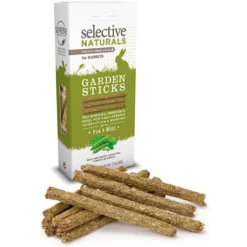 Science Selective Naturals Garden Sticks Rabbit Treats, 2.1-oz Bag, Case Of 4