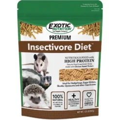 Exotic Nutrition Premium Insectivore Diet Sugar Glider & Hedgehog Food, 1.25-lb Bag