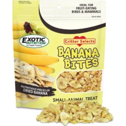 Exotic Nutrition Critter Selects Banana Bites Bird & Small Animal Treats, 2.75-oz Bag -MiniMates Shop 220425 PT2. AC SS1800 V1666187681