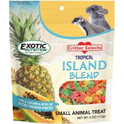 Exotic Nutrition Critter Selects Island Blend Small Animal Treats, 4-oz Bag