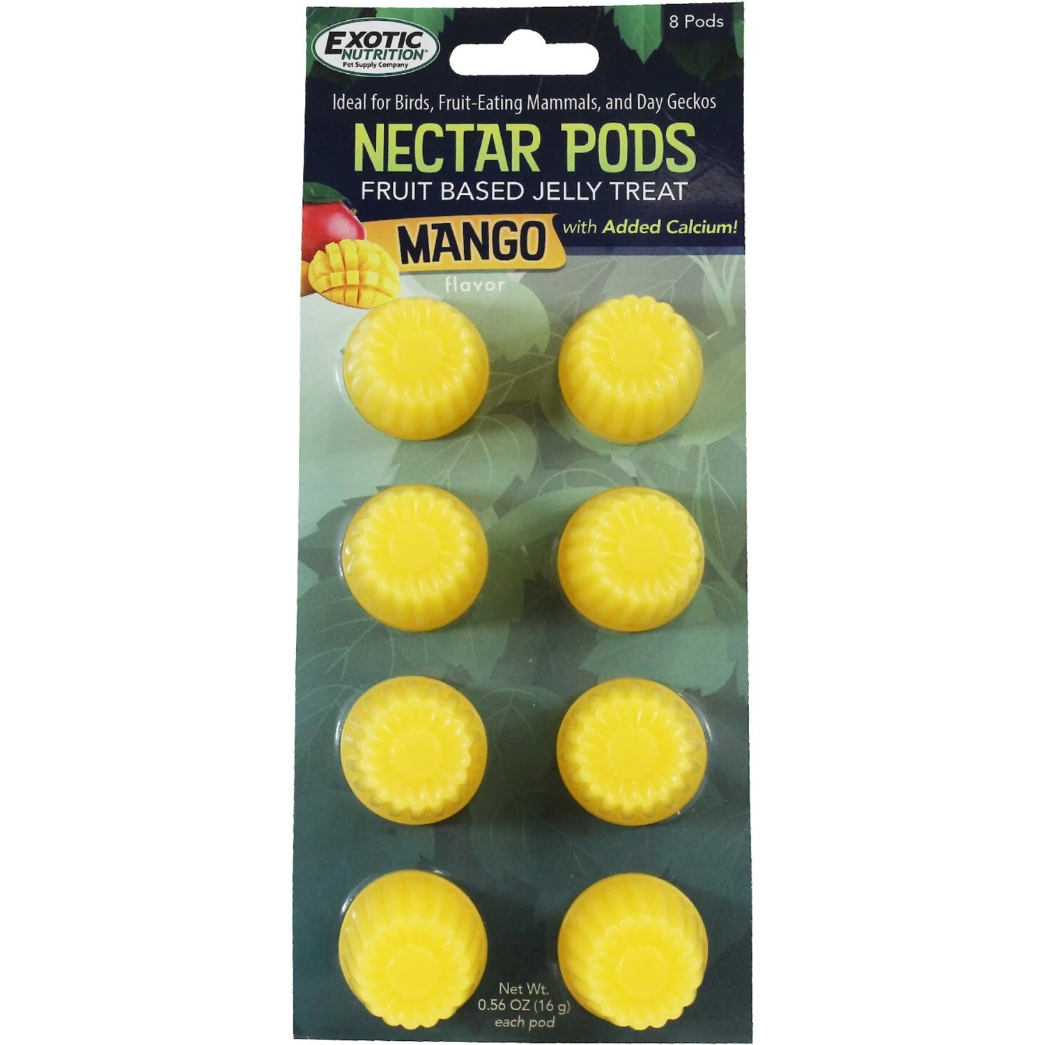 Exotic Nutrition Nectar Pods Mango Flavor Sugar Glider Treats, 8 Count 1 Exotic Nutrition Nectar Pods Mango Flavor Sugar Glider Treats, 8 Count
