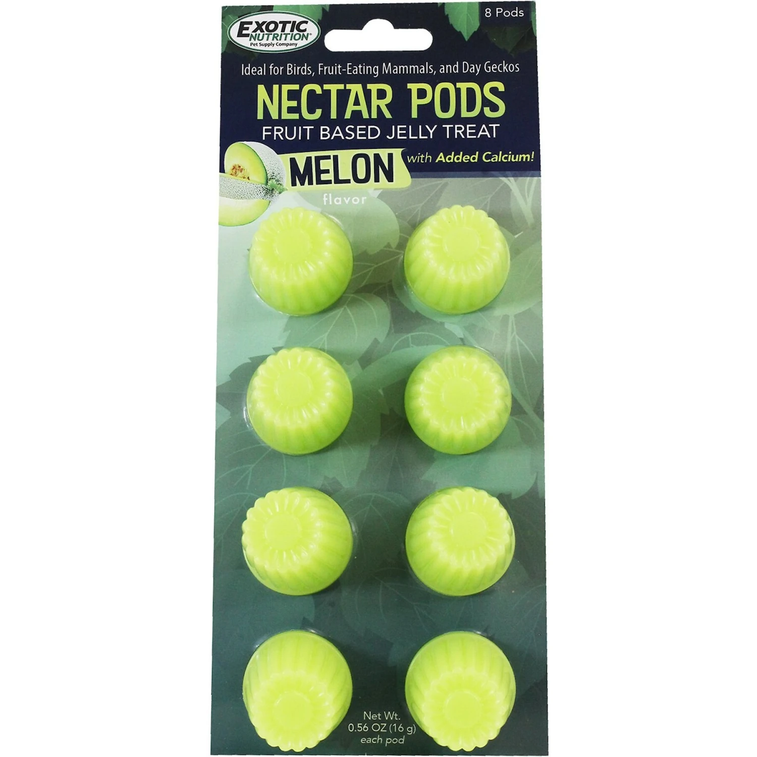 Exotic Nutrition Nectar Pods Melon Flavor Sugar Glider Treats, 8 Count 1 Exotic Nutrition Nectar Pods Melon Flavor Sugar Glider Treats, 8 Count