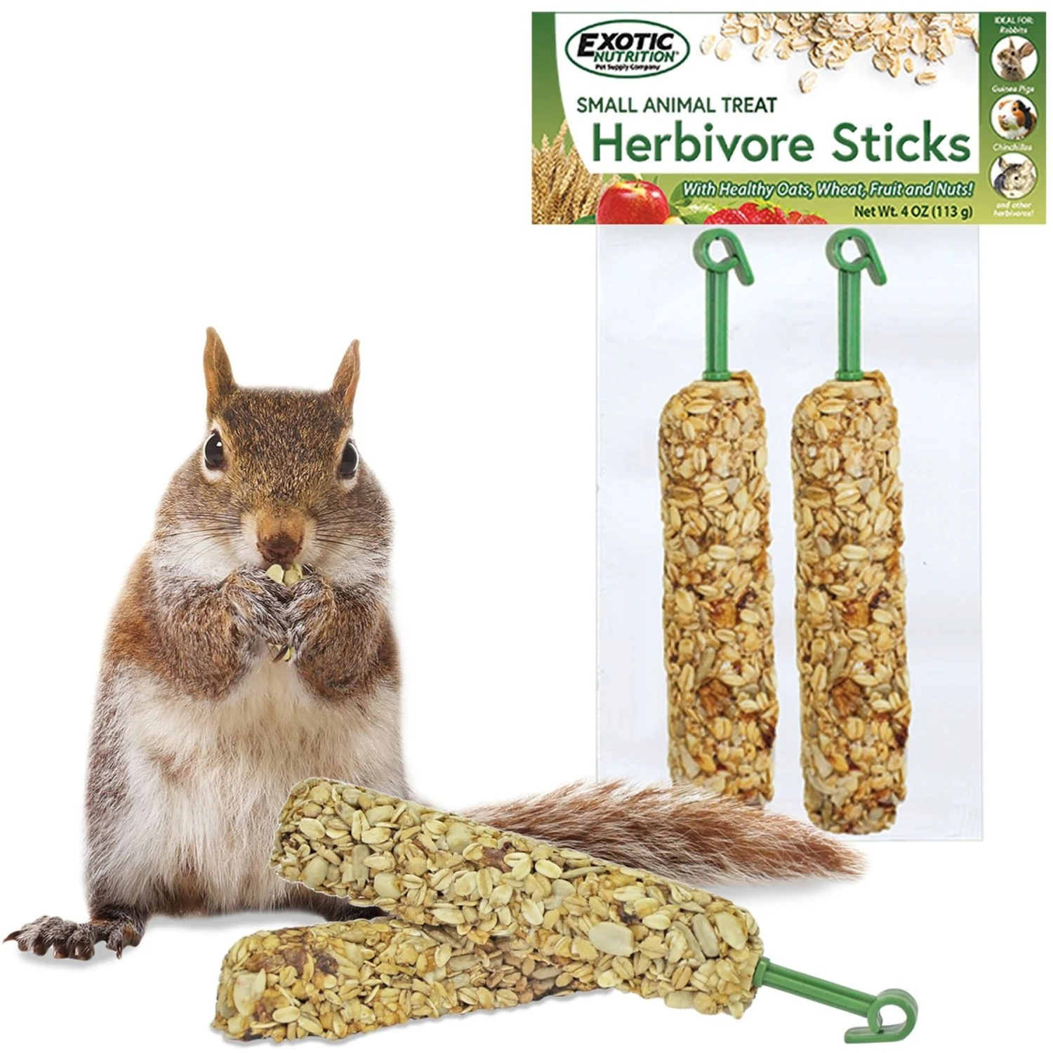 Exotic Nutrition Herbivore Sticks Small Animal Treats, 2 Count 4 Exotic Nutrition Herbivore Sticks Small Animal Treats, 2 Count - Image 4