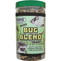 Exotic Nutrition Bug Blend Small Animal Treats, 1.71-oz Jar