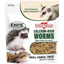Exotic Nutrition Dried Black Soldier Fly Larvae Small Animal Treats