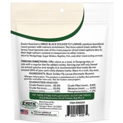 Exotic Nutrition Dried Black Soldier Fly Larvae Small Animal Treats -MiniMates Shop 220483 PT3. AC SS1800 V1647461781