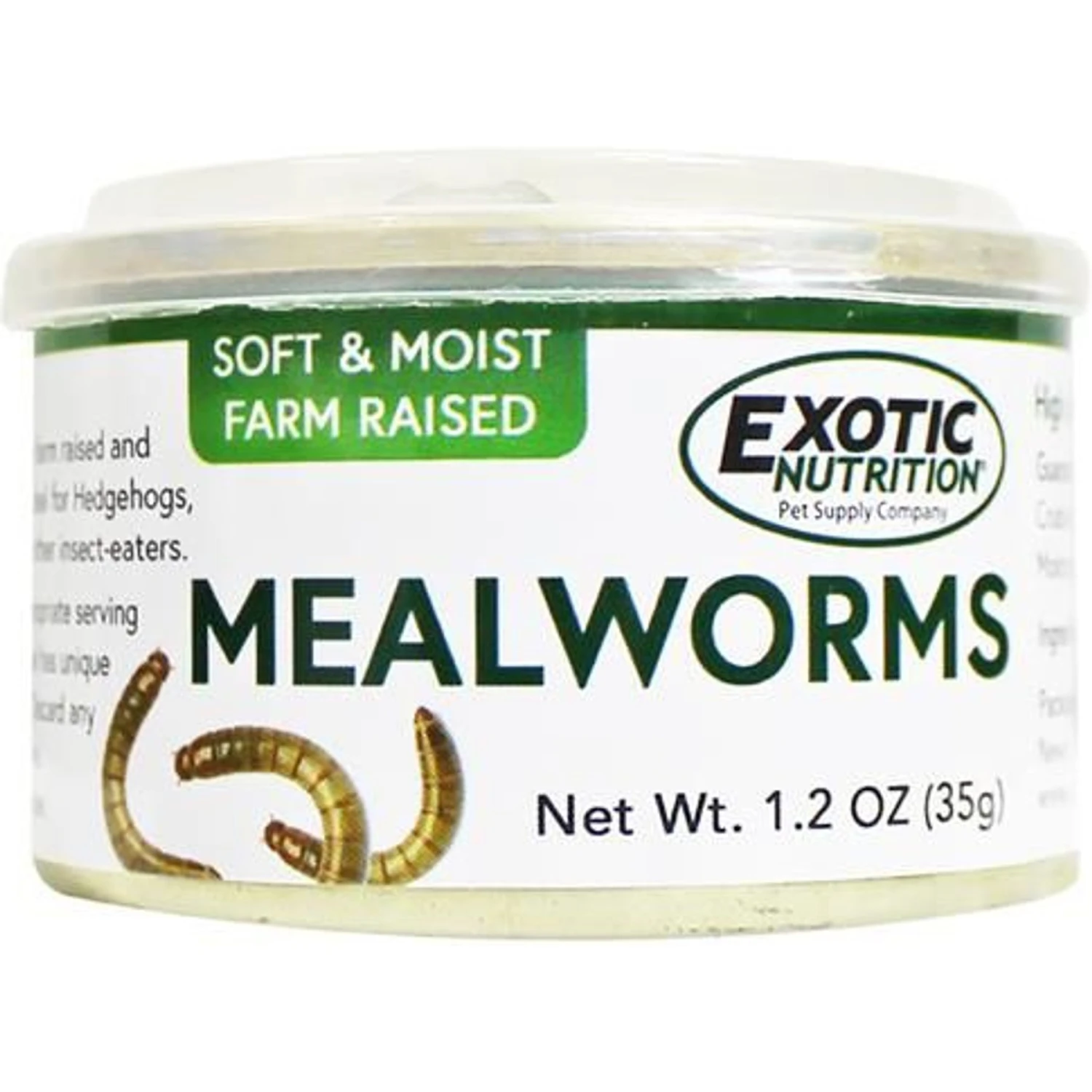 Exotic Nutrition Mealworms Hedgehog Treats, 1.2-oz Can 1 Exotic Nutrition Mealworms Hedgehog Treats, 1.2-oz Can