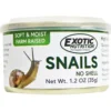 Exotic Nutrition De-Shelled Snails Canned Hedgehog Treats, 1.2-oz Can