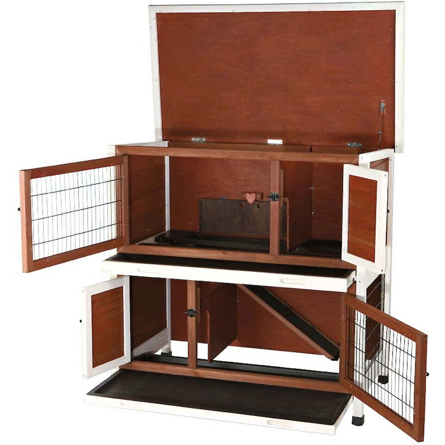 TRIXIE Natura 2-Story Rabbit Hutch 2 TRIXIE Natura 2-Story Rabbit Hutch - Image 2