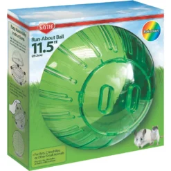 Kaytee Giant Run Exercise Ball Small Pet Toy, Assorted Colors, 11.5-in -MiniMates Shop 221847 PT3. AC SS1800 V1583256479
