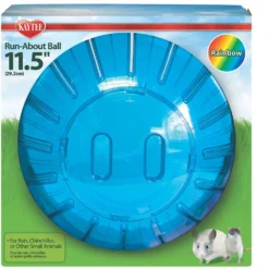Kaytee Giant Run Exercise Ball Small Pet Toy, Assorted Colors, 11.5-in -MiniMates Shop 221847 PT4. AC SS1800 V1583256492