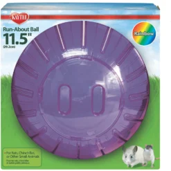 Kaytee Giant Run Exercise Ball Small Pet Toy, Assorted Colors, 11.5-in -MiniMates Shop 221847 PT6. AC SS1800 V1583256493