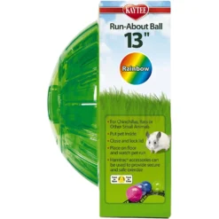 Kaytee Mega Run Exercise Ball Small Pet Toy, Assorted Colors, 13-in -MiniMates Shop 221849 PT7. AC SS1800 V1608595042