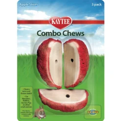 Kaytee Combo Chews Apple Slices Small Pet Toy, 3 Count
