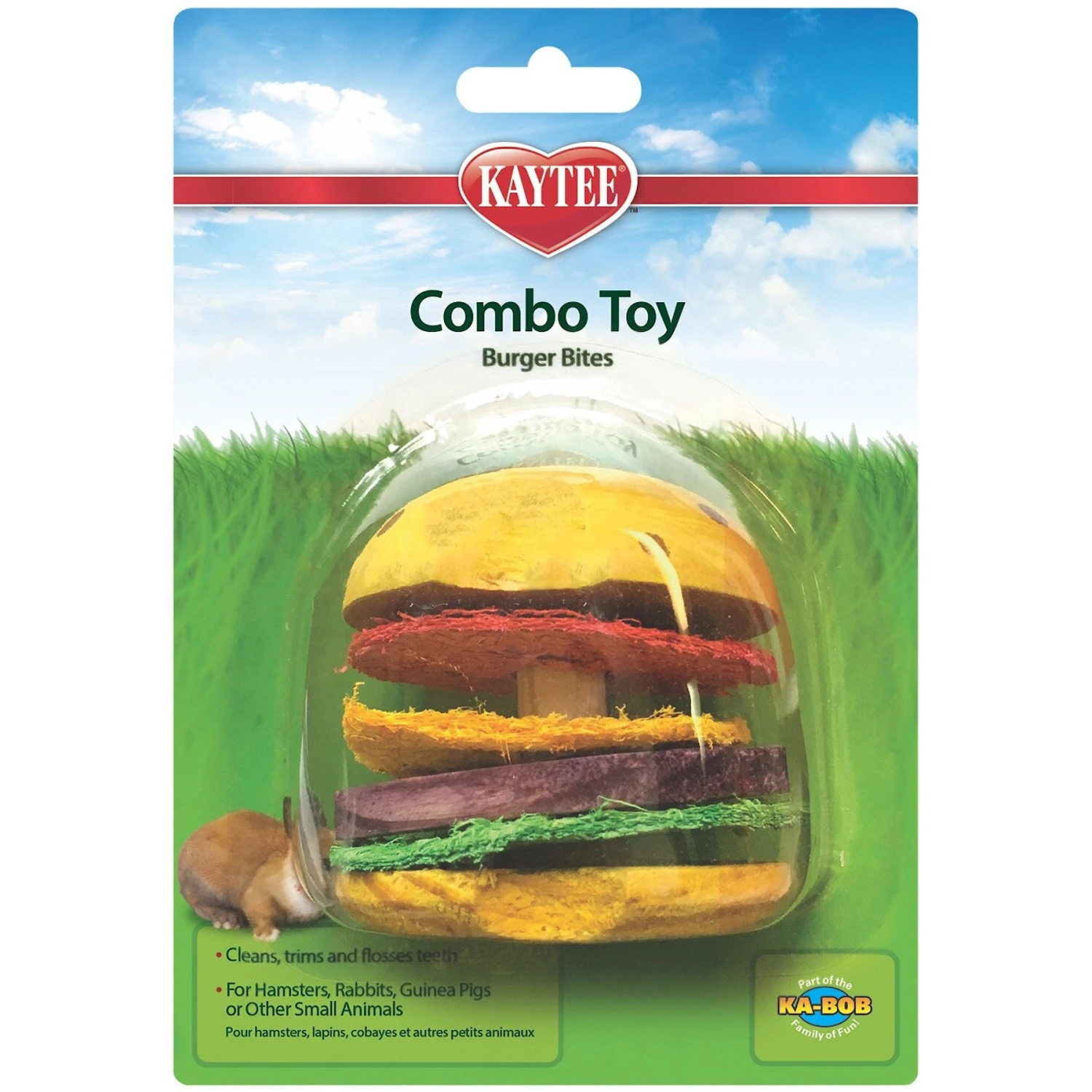 Kaytee Burger Bites Combo Small Pet Toy 1 Kaytee Burger Bites Combo Small Pet Toy
