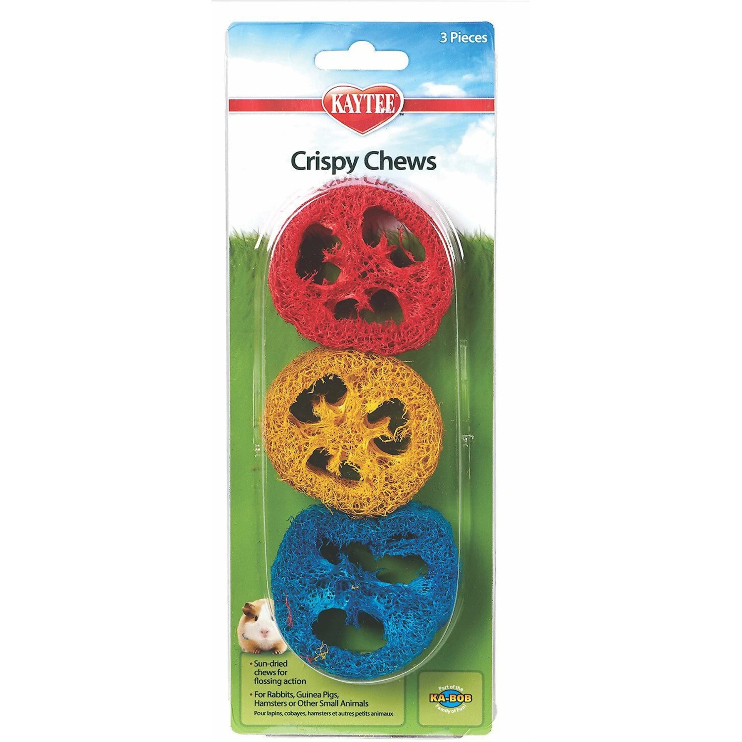 Kaytee Crispy Chews Small Pet Toy, 3 Count 1 Kaytee Crispy Chews Small Pet Toy, 3 Count