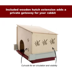 Ferplast Krolik 140 Rabbit Cage & Wood Hutch -MiniMates Shop 223247 PT2. AC SS1800 V1583438673