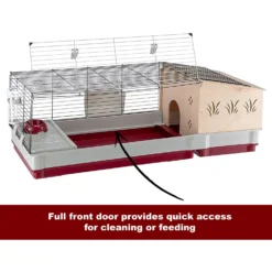 Ferplast Krolik 140 Rabbit Cage & Wood Hutch -MiniMates Shop 223247 PT4. AC SS1800 V1583438625