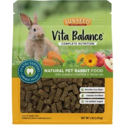 Sunseed Vita Balance Adult Rabbit Food, 4-lb Bag