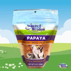 Sweet Meadow Farm Dried Papaya Small Pet & Bird Treats, 9-oz Bag