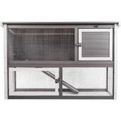 New Age Pet Columbia Rabbit Hutch, Grey