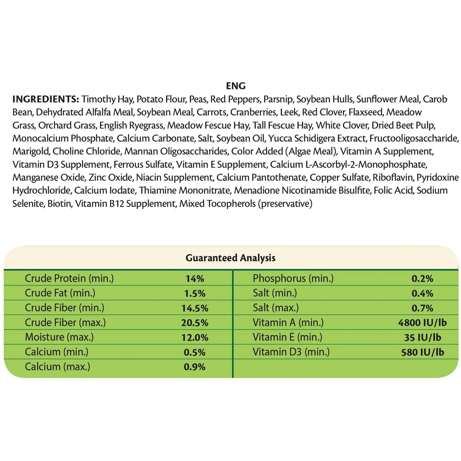 Versele-Laga Nature Forage Blend Grain-Free Chinchilla Food, 3-lb Bag 3 Versele-Laga Nature Forage Blend Grain-Free Chinchilla Food, 3-lb Bag - Image 3