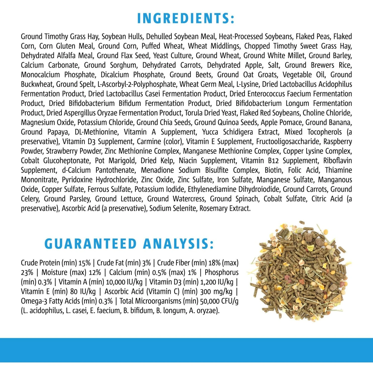 Vitakraft Vita Smart Complete Nutrition Premium Fortified Blend Timothy Hay Guinea Pig Food, 8-lb Bag 6 Vitakraft Vita Smart Complete Nutrition Premium Fortified Blend Timothy Hay Guinea Pig Food, 8-lb Bag - Image 6