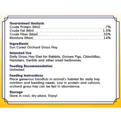 Grandpa's Best Orchard Grass Hay Small Pet Food 9 Grandpa's Best Orchard Grass Hay Small Pet Food -MiniMates Shop 234106 PT4. AC SS1800 V1624662170