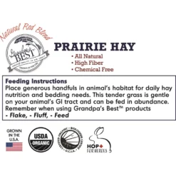 Grandpa's Best Prairie Hay 100% Certified Organic Small Pet Food -MiniMates Shop 234109 PT5. AC SS1800 V1598659867
