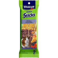 Vitakraft Crunch Sticks Wild Berry & Honey Guinea Pig Chewable Treats