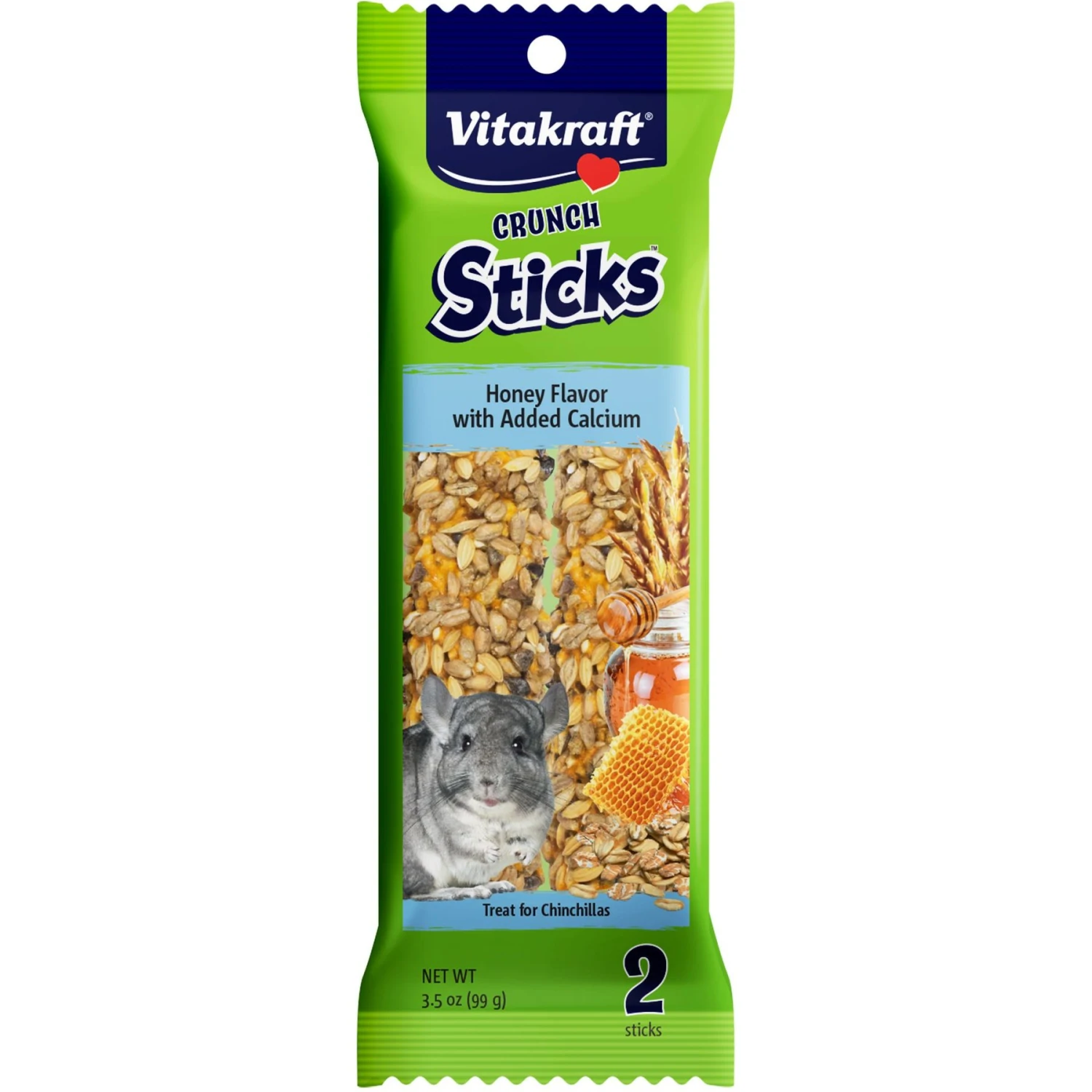 Vitakraft Crunch Sticks Honey With Added Calcium Chinchilla Treat 1 Vitakraft Crunch Sticks Honey With Added Calcium Chinchilla Treat