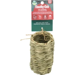 Oxbow Timothy Club Hay Barrel Small Pet Chew Toy