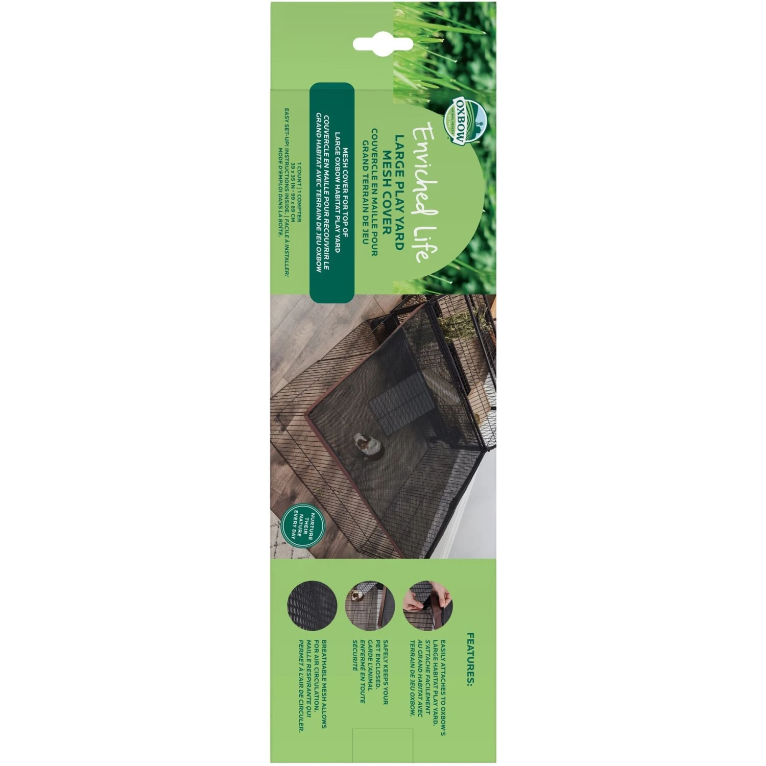 Oxbow Enriched Life Play Yard Mesh Small Pet Cover 2 Oxbow Enriched Life Play Yard Mesh Small Pet Cover - Image 2