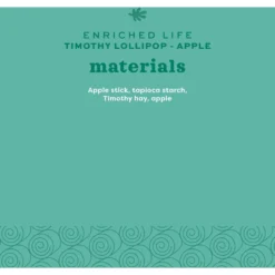 Oxbow Enriched Life Apple Timothy Lollipop Small Pet Chew Toy -MiniMates Shop 235139 PT6. AC SS1800 V1661822639