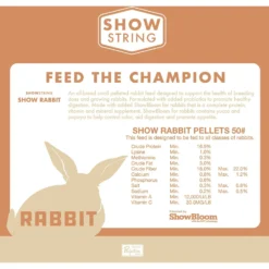 Show String Show Feed Rabbit Food, 50-lb Bag 8 Show String Show Feed Rabbit Food, 50-lb Bag -MiniMates Shop 235249 PT3. AC SS1800 V1590604023