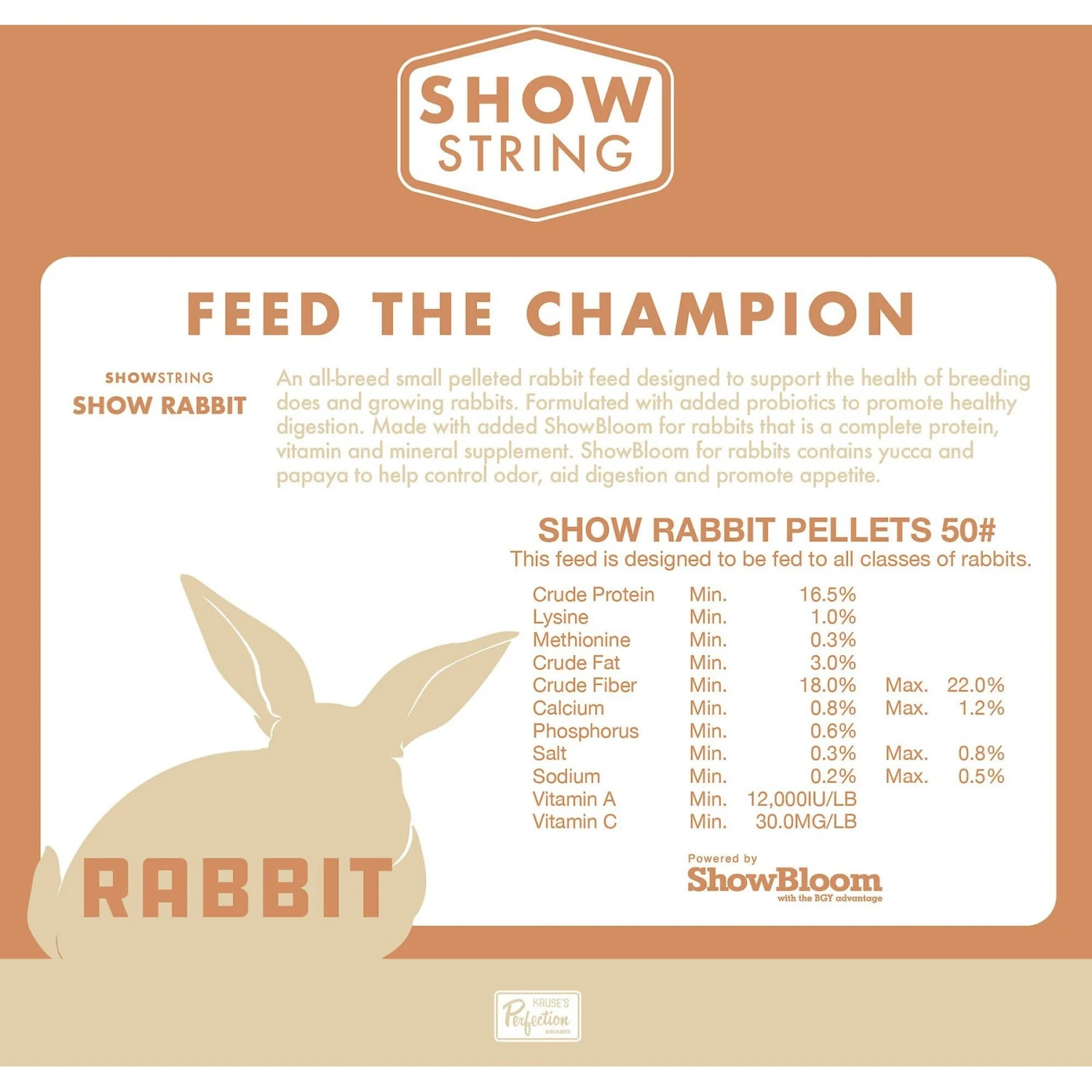 Show String Show Feed Rabbit Food, 50-lb Bag 4 Show String Show Feed Rabbit Food, 50-lb Bag - Image 4
