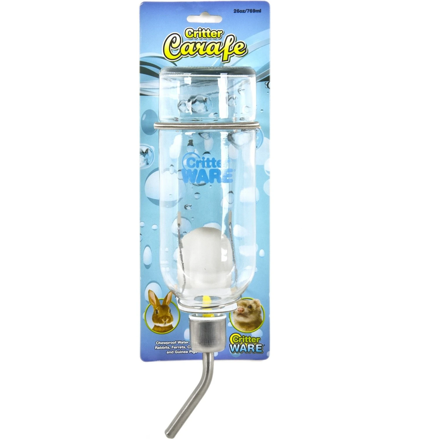 Ware Critter Carafe Small Animal Water Bottle 2 Ware Critter Carafe Small Animal Water Bottle - Image 2