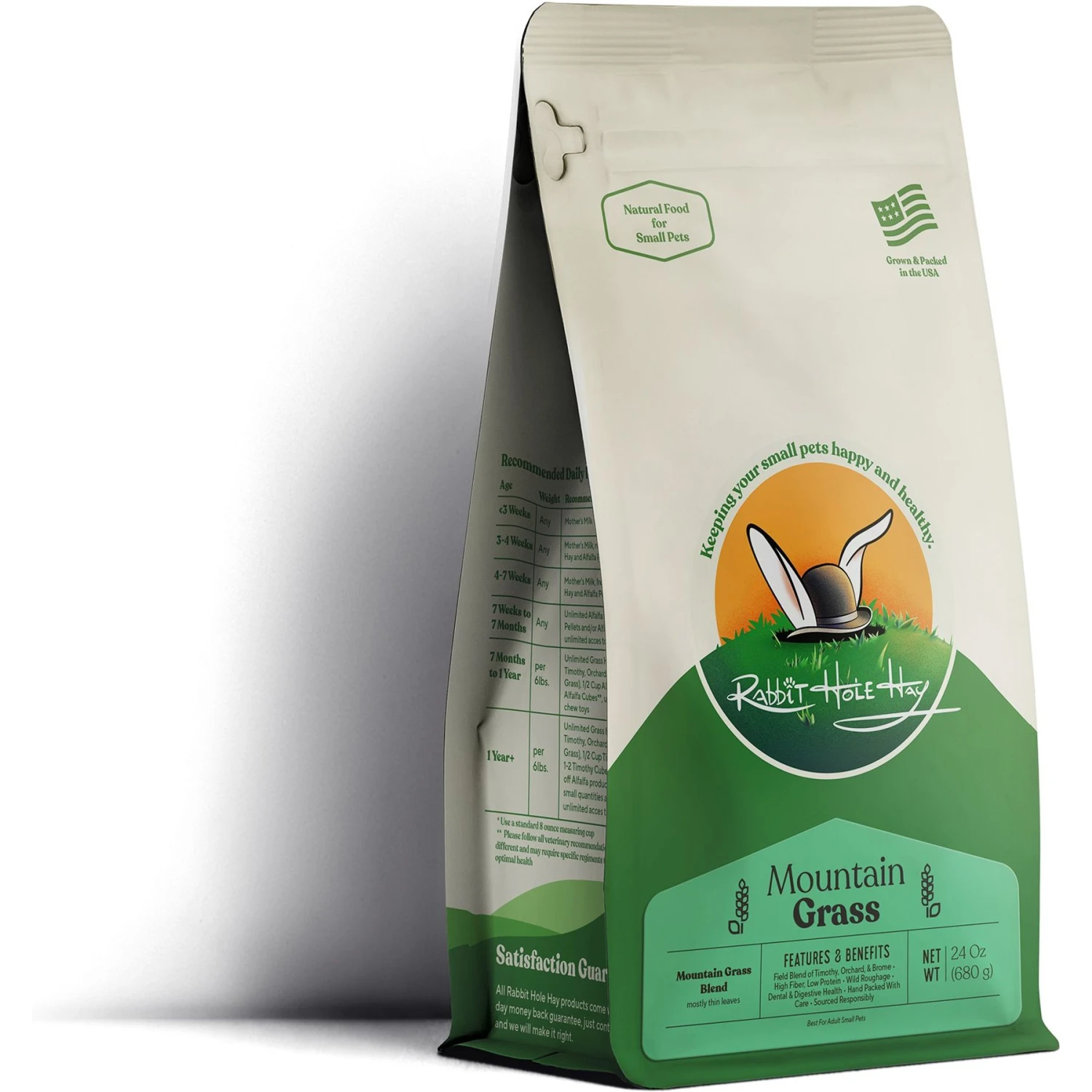 Rabbit Hole Hay Ultra Premium, Hand Packed Mountain Grass Small Pet Food 1 Rabbit Hole Hay Ultra Premium, Hand Packed Mountain Grass Small Pet Food