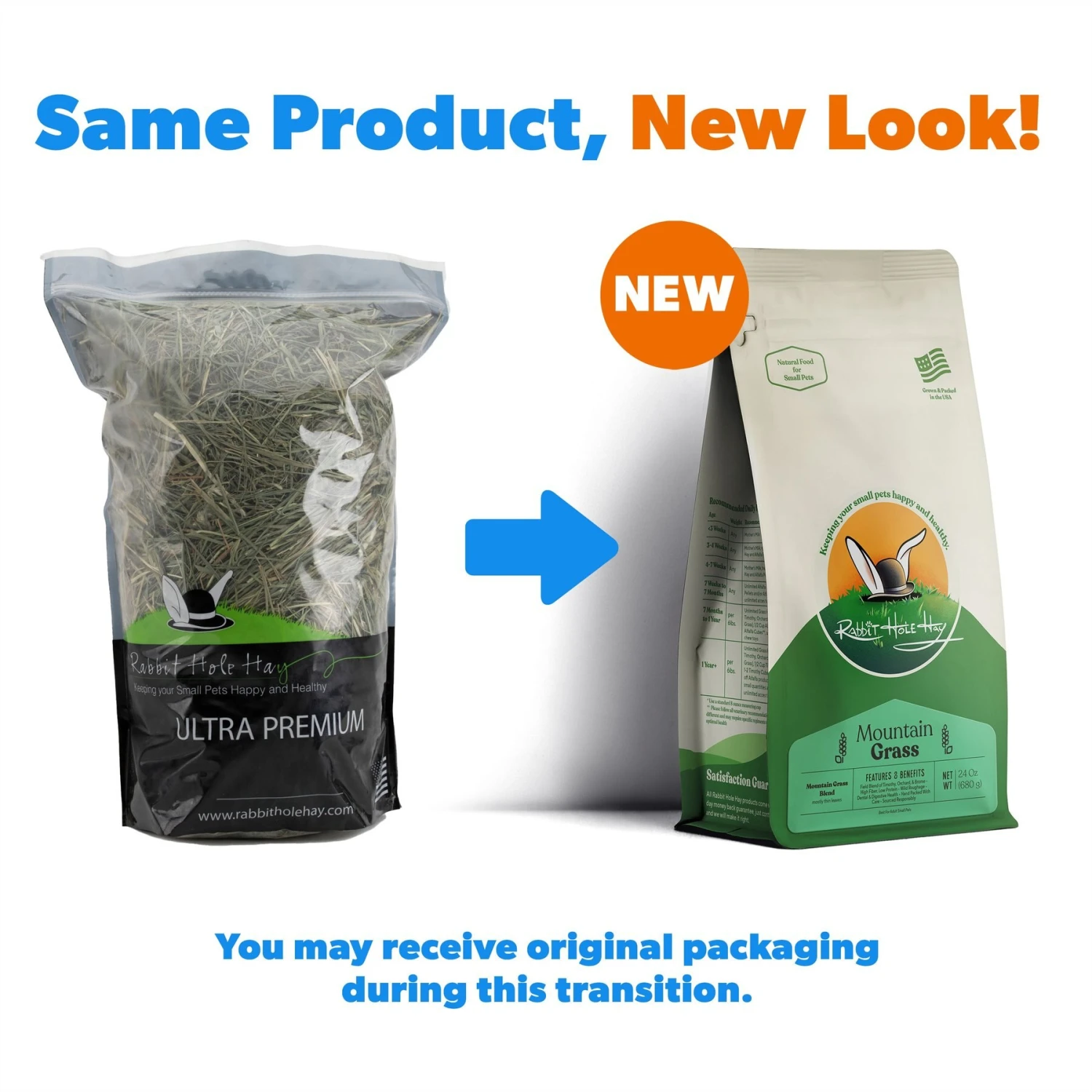 Rabbit Hole Hay Ultra Premium, Hand Packed Mountain Grass Small Pet Food 2 Rabbit Hole Hay Ultra Premium, Hand Packed Mountain Grass Small Pet Food - Image 2