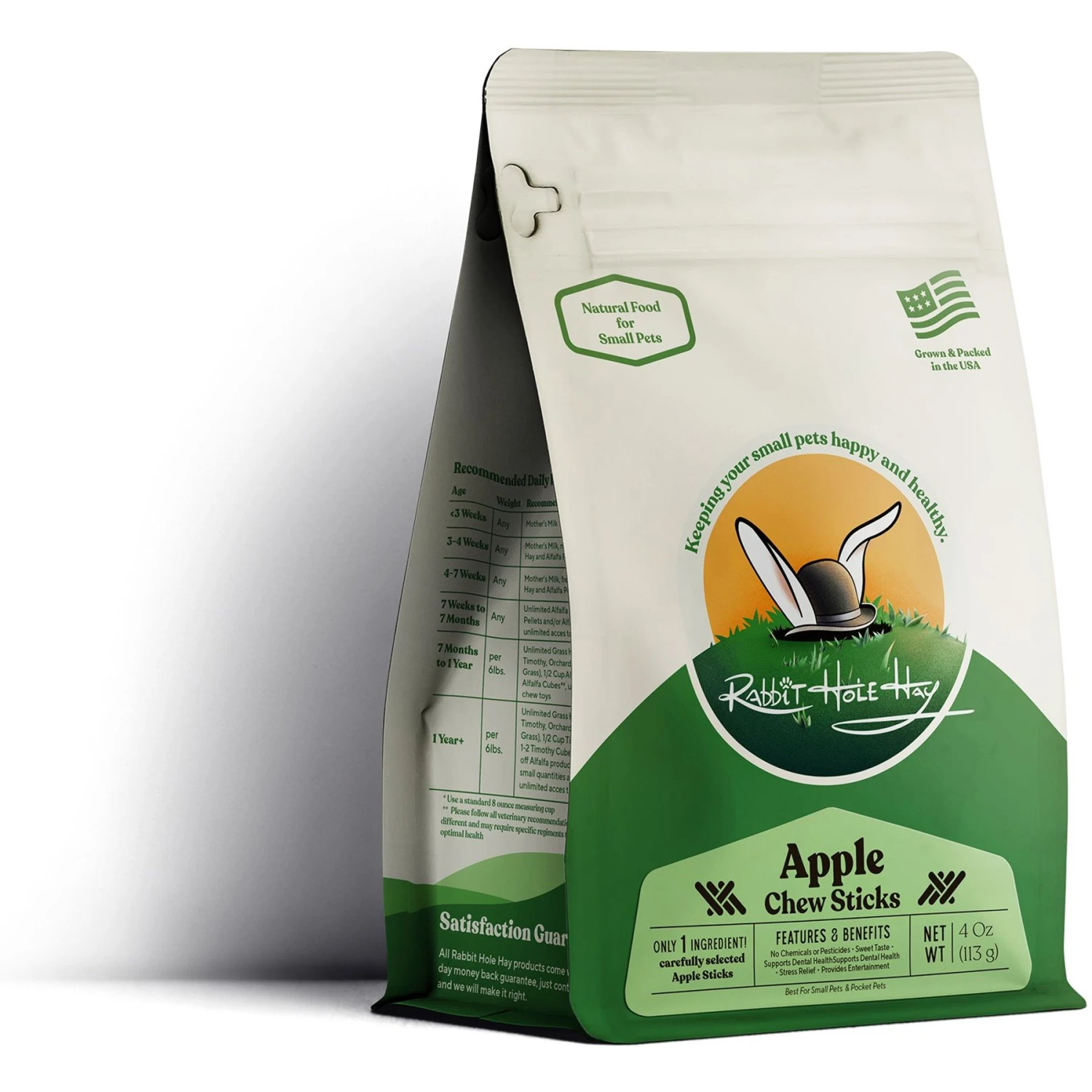 Rabbit Hole Hay Ultra Premium, All Natural Apple Chew Sticks Rabbit Treats 1 Rabbit Hole Hay Ultra Premium, All Natural Apple Chew Sticks Rabbit Treats