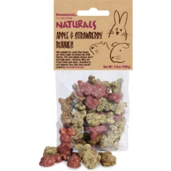 Naturals By Rosewood Apple & Strawberry Bunnies Small Pet Treats