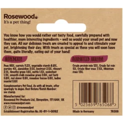 Naturals By Rosewood Herb 'n' Veg Drops Small Pet Treats -MiniMates Shop 248287 PT3. AC SS1800 V1602729968