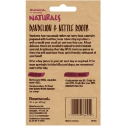 Naturals By Rosewood Dandelion & Nettle Roots Small Pet Treats 7 Naturals By Rosewood Dandelion & Nettle Roots Small Pet Treats -MiniMates Shop 248289 PT3. AC SS1800 V1602726972