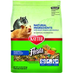 Kaytee Fiesta Natural Hamster & Gerbil Food, 4.5-lb Bag